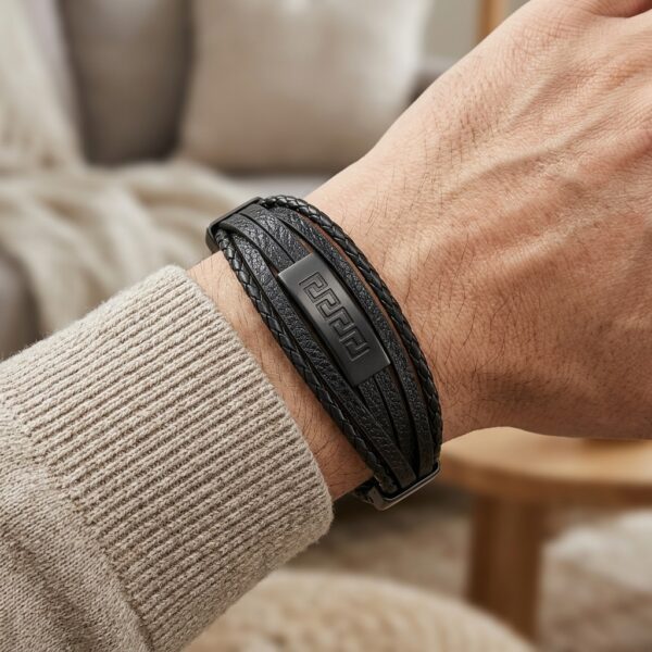 Pulsera Greca Negra