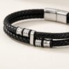 Pulsera Doble Trenza Negra