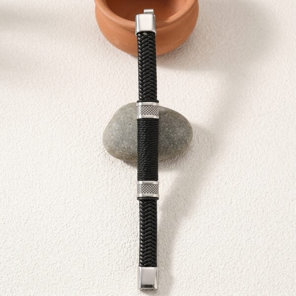 Pulsera Ébano Plateado