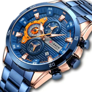 HAS-REL-002 Reloj Curren 8402 A azul – Estilo y distinción