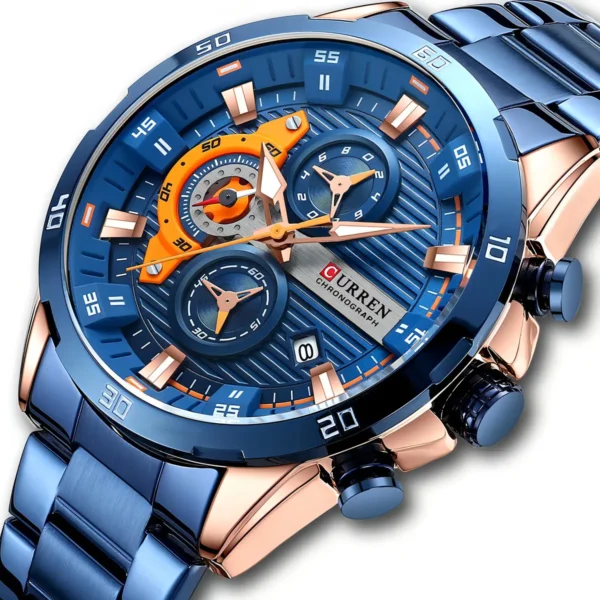 HAS-REL-002 Reloj Curren 8402 A azul – Estilo y distinción
